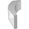 Ekena Millwork 6-in. W x 12-in. D x 24-in. H Thorton Architectural Grade PVC Knee Brace BRCP06X12X24THR - alternate 4